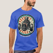 Hod Rod Racing Comic Book Style T-shirt (Voorkant)