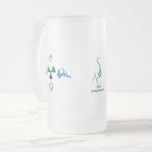 Hodag beach ball glass mok (Voorkant links)