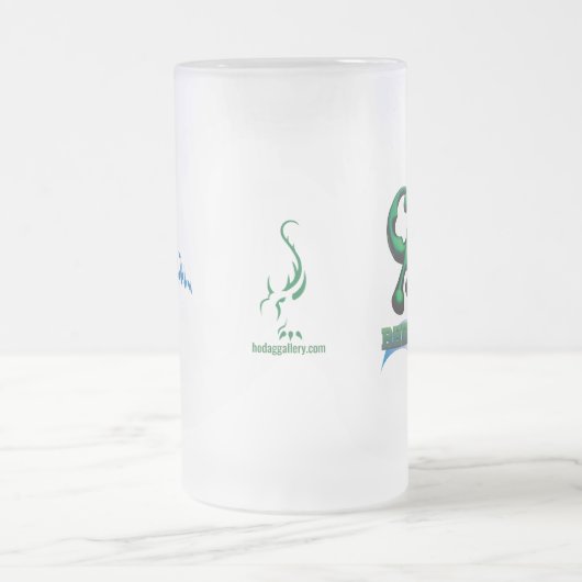 Hodag beach ball glass mok (Center)