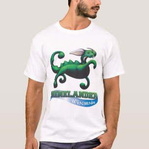 Hodag strandbal Rhinelander Wisconsin T-shirt