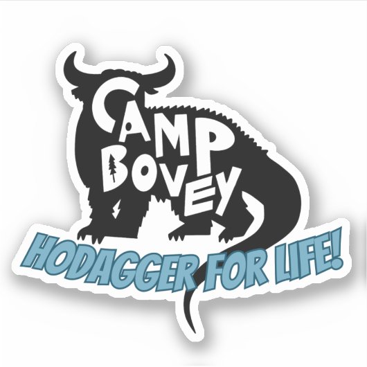 Hodagger voor het leven Vinyl Sticker (Voorkant)