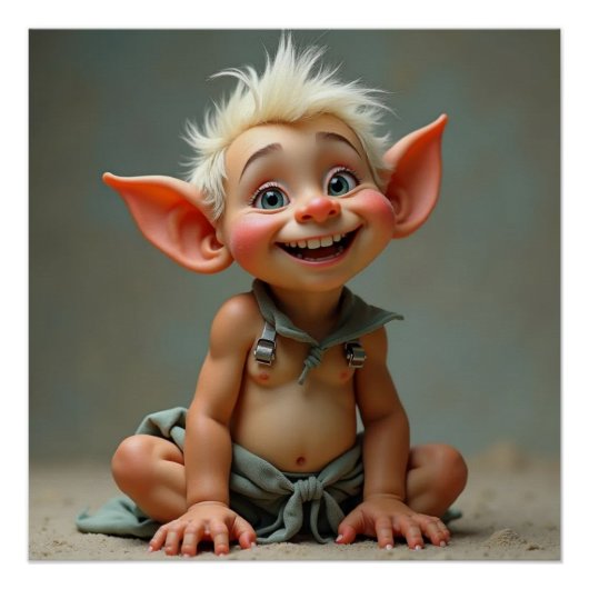 Hodge Baby Troll Glossy Poster (Voorkant)