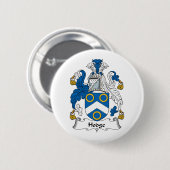 Hodge Family Crest Ronde Button 5,7 Cm (Voorkant /achterkant)