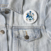 Hodge Family Crest Ronde Button 5,7 Cm (In situ)