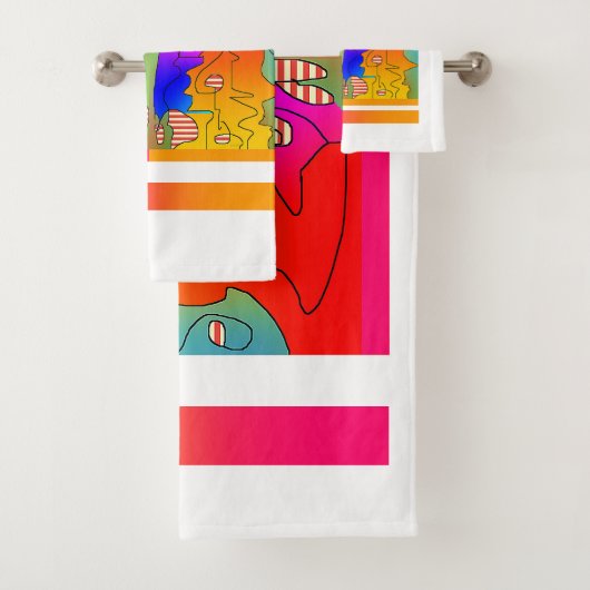 Hodge Podge bruiloft verjaardag housewarming Bad Handdoek (Insitu)