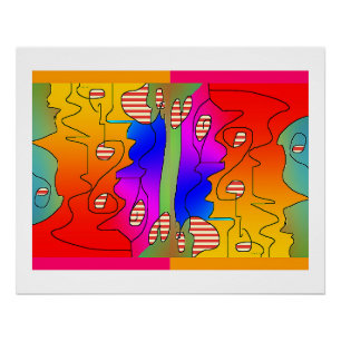 Hodge Podge Muur Kunst Poster Kunst