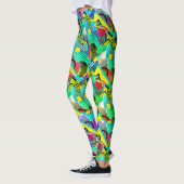 Hodge Podge van kleur en patroon Leggings (Links)