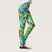 Hodge Podge van kleur en patroon Leggings (Rechts)