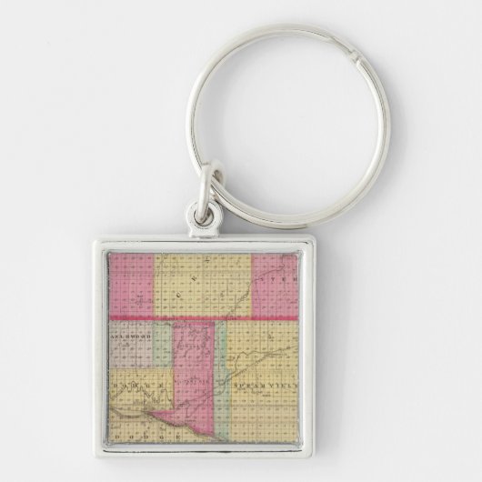 Hodgeman en Ford County's, Bellefont, Kansas Sleutelhanger (Voorkant)