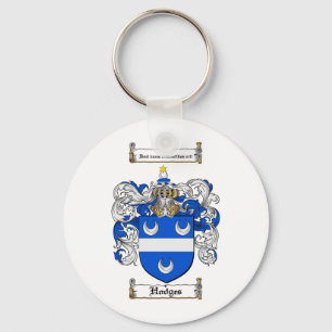 HODGES FAMILY CREST - HODGES COAT WAPENS SLEUTELHANGER