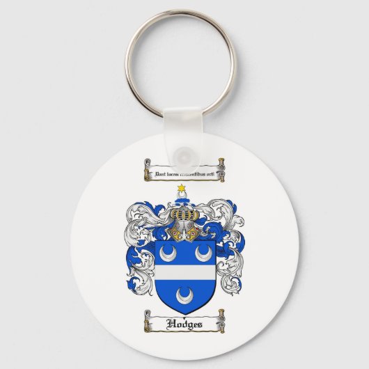 HODGES FAMILY CREST - HODGES COAT WAPENS SLEUTELHANGER (Voorkant)