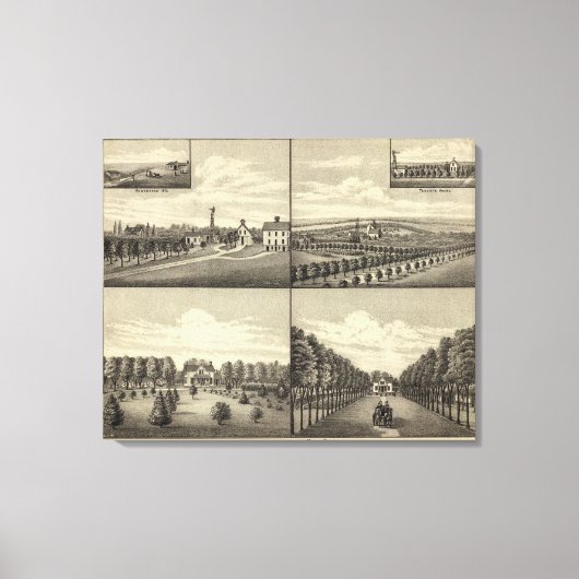 Hodges Home, Nebraska Canvas Afdruk (Voorkant)