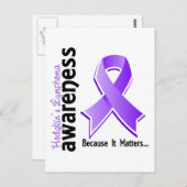 Hodgkin Lymfoom Bewustheid 5 Briefkaart (Voorkant / Achterkant)