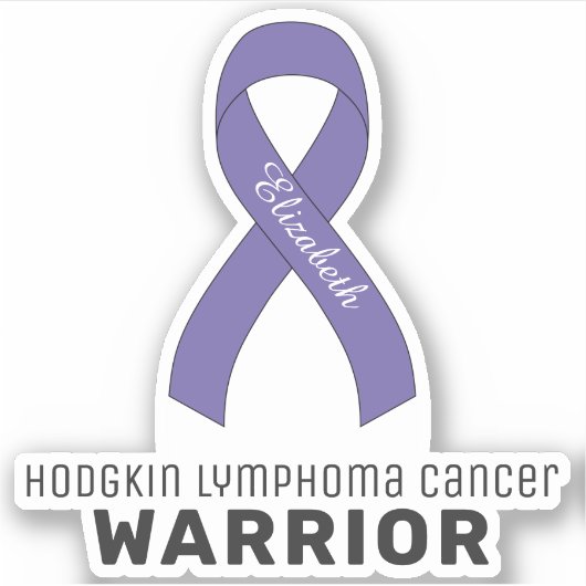 Hodgkin Lymfoom Cancer Vinyl Sticker (Voorkant)