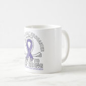 Hodgkin Lymfoom kankervoorlichting violet lint Koffiemok (Voorkant rechts)