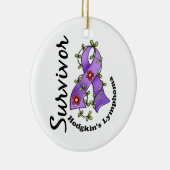 Hodgkin lymfoom Survivor 15 Keramisch Ornament (Rechts)