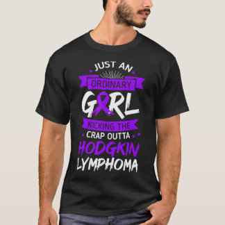 Hodgkin Lymfoom Survivor Paarse bewustwording Ribb T-shirt