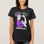 Hodgkin Lymphoma Warrior Onbreekbaar T-shirt (Voorkant)
