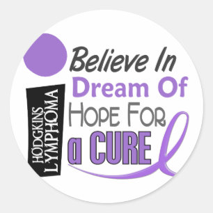 Hodgkins lymfoom GELOOF DROOM HOOP 1 Ronde Sticker