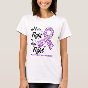Hodgkin's lymfoom Haar gevecht is onze strijd T-shirt