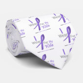 Hodgkin's lymfoom ik Draag Violet Ribbon voor vrou Stropdas (Opgerold)