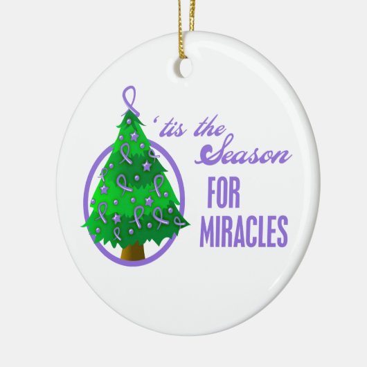 Hodgkin's lymfoom kerstmengeling keramisch ornament (Links)
