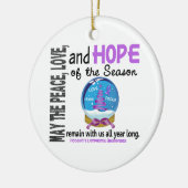 Hodgkin's Lymfoom Kerstmis 3 SnowGlobe Ornamenten (Links)