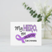 Hodgkin's lymfoom MY HERO MY DAUGHTER 42 Briefkaart (Staand voorkant)