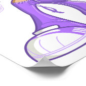 Hodgkins lymfoom overgeleverd aan mistig meisje poster (Hoek)