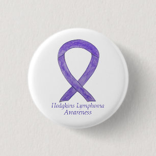 Hodgkins Lymfoom Violet Ribbon Custom Art Pins Ronde Button 3,2 Cm