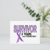 Hodgkins Lymphoma 2 jaar Survivor Briefkaart (Staand voorkant)