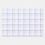 Hodgkin's Lymphoma Awareness Plaid Lavender Ribbon Inpakpapier Vel (Voorkant 3)