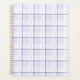 Hodgkin's Lymphoma Awareness Plaid Lavender Ribbon Planner