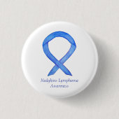 Hodgkins Lymphoma Awareness Ribbon Custom HL Pins Ronde Button 3,2 Cm (Voorkant)