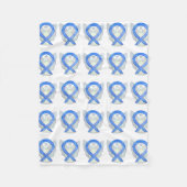 Hodgkin's Lymphoma Awareness Ribbon Fleece Blanket (Voorkant)