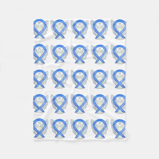 Hodgkin's Lymphoma Awareness Ribbon Fleece Blanket (Voorkant)