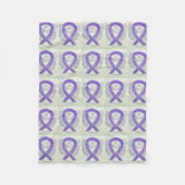 Hodgkin's Lymphoma Awareness Ribbon Fleece Blanket (Voorkant)