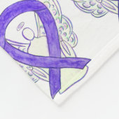 Hodgkin's Lymphoma Awareness Ribbon Soft Blankets Fleece Deken (Hoek)