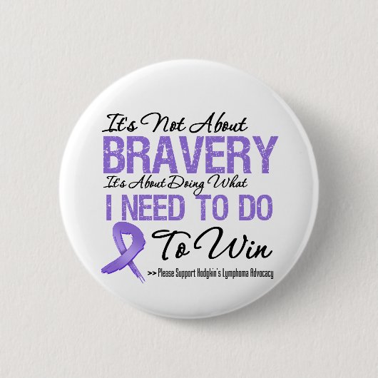 Hodgkins Lymphoma Cancer Battle Ronde Button 5,7 Cm (Voorkant)