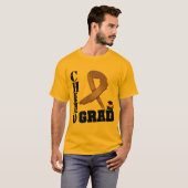 Hodgkin's Lymphoma Chemo Afstudeerder T-shirt (Voorkant volledig)