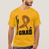 Hodgkin's Lymphoma Chemo Afstudeerder T-shirt (Voorkant)