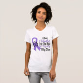 Hodgkins Lymphoma Ribbon My Hero My Son T-shirt (Voorkant volledig)