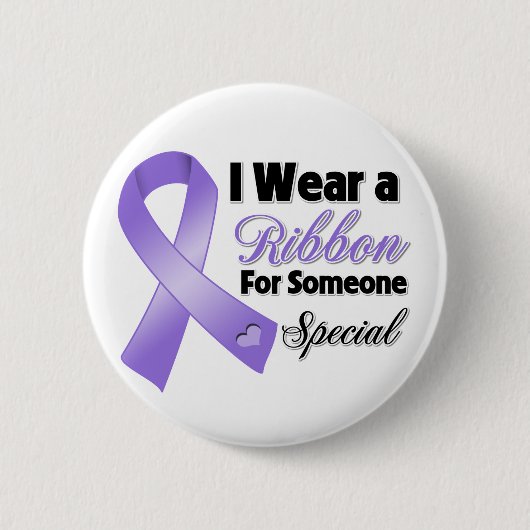Hodgkins Lymphoma Ribbon - Speciaal Ronde Button 5,7 Cm (Voorkant)