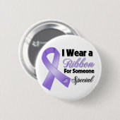Hodgkins Lymphoma Ribbon - Speciaal Ronde Button 5,7 Cm (Voorkant /achterkant)