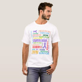 Hodgkins Lymphoma Survivor Collage.png T-shirt (Voorkant volledig)