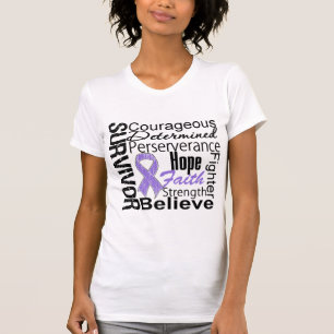 Hodgkins Lymphoma Survivor Collage T-shirt