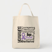 Hodgkins Lymphoma Survivor Collage Tote Bag (Voorkant)