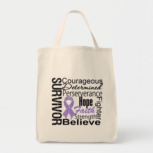 Hodgkins Lymphoma Survivor Collage Tote Bag (Voorkant)