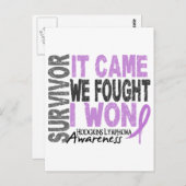 Hodgkins Lymphoma Survivor dat we vonden dat ik wo Briefkaart (Voorkant / Achterkant)