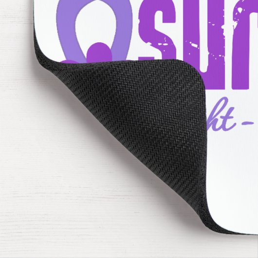 Hodgkins Lymphoma Survivor Flower Ribbon Muismat (Hoek)